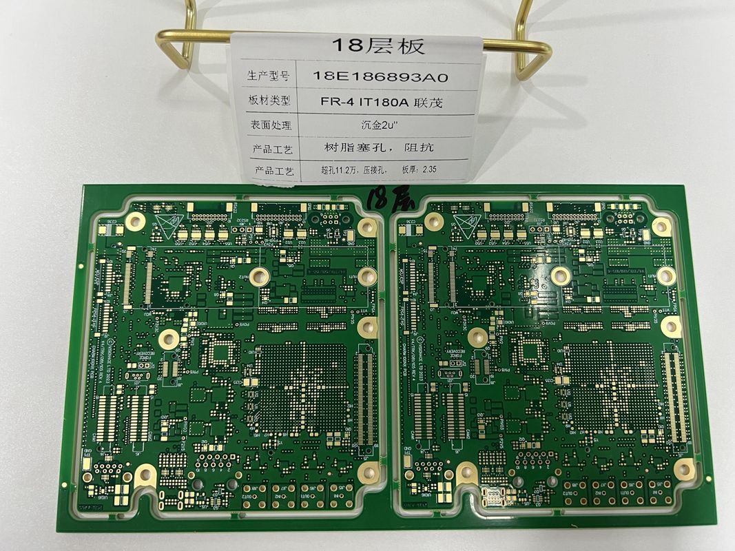 Плотность соединителя 6-32L HDI PCB Board 3/3 Mil с 0,25 мм BGA IT180 ENIG3-8u