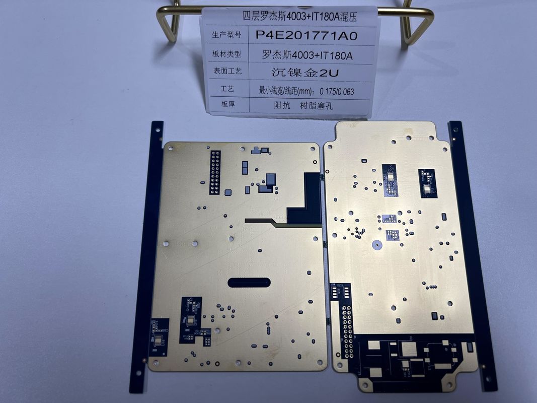 Rogers RO4003+IT180 Смесь Rogers PCB Board 0,5-6 унций Медная погруженность Золотая отделка