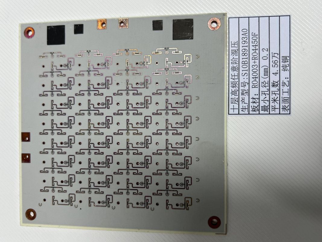 Обратите любой слой HDI PCB с минимум 3 миллиметрами линии HASL / ENIG поверхности ROGERS + FR4