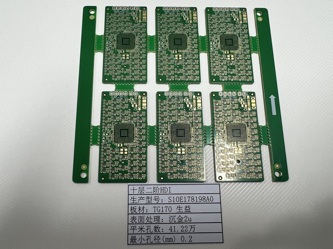 OEM HDI плата 10 слой 2 + N + 2 X-Ray Испытано Ультра тонкий 0.2 мм-6.00 мм