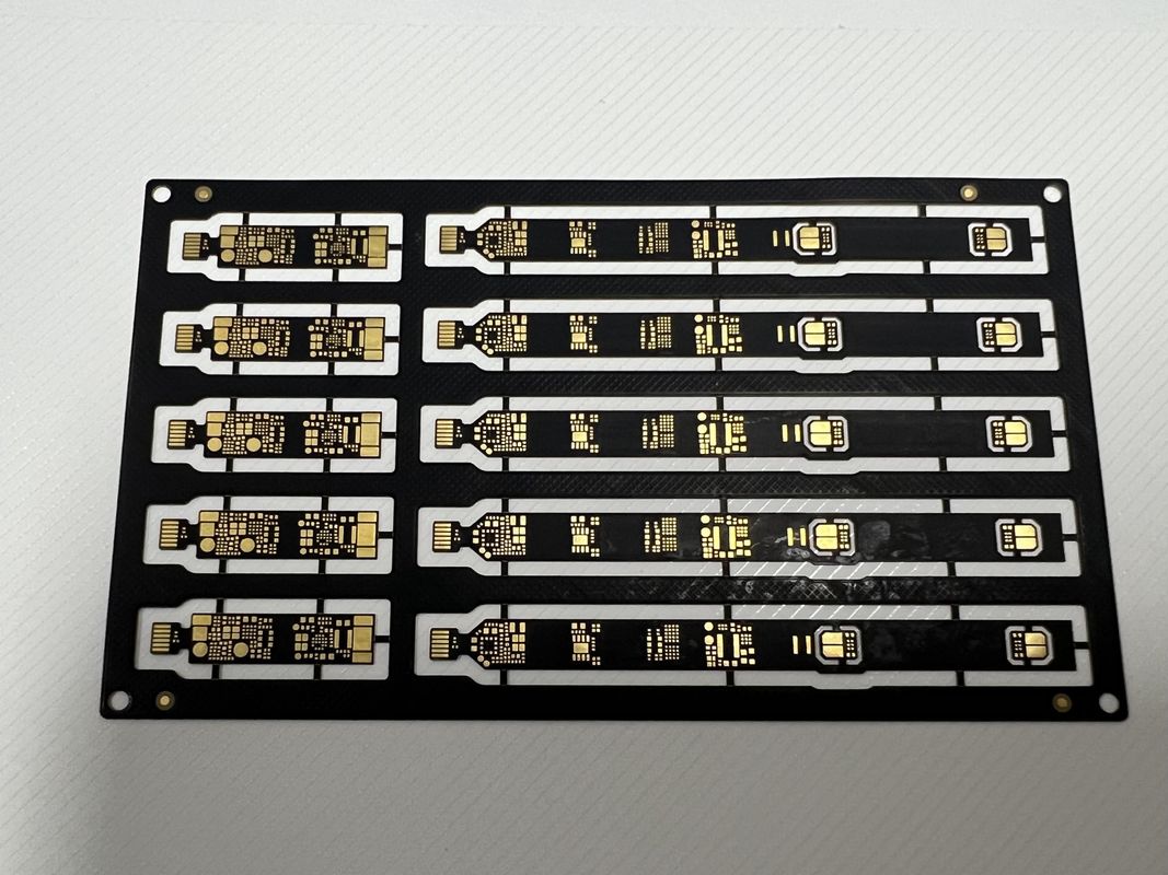 Местная плотность Sanforized Rigid Flex PCB Assembly 4 слой 0.1 мм следы с компонентами SMD BGA