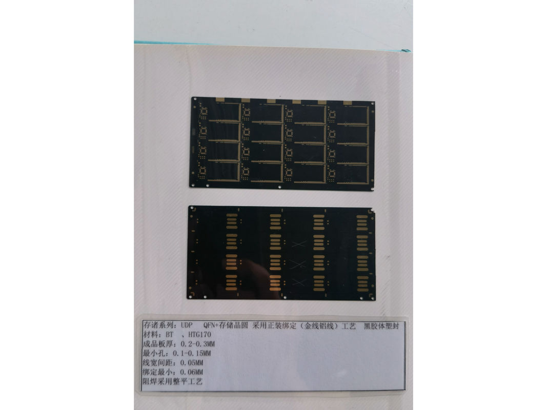 Black Solder Mask IC Substrate PCB 0.2mm RoHS Compliant для электронных устройств BT материалы SD-карта